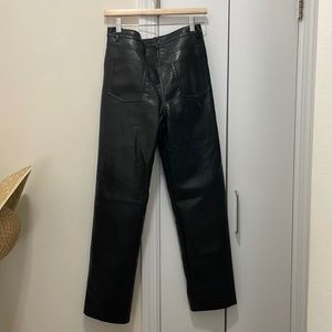 (Previous order was cancelled) Never worn aritzia leather pants size 8